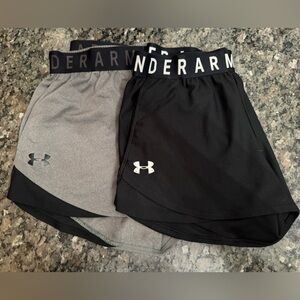 Women’s Under Armour Dual-Tone Performance Shorts, Play Up 3.0, Size Small